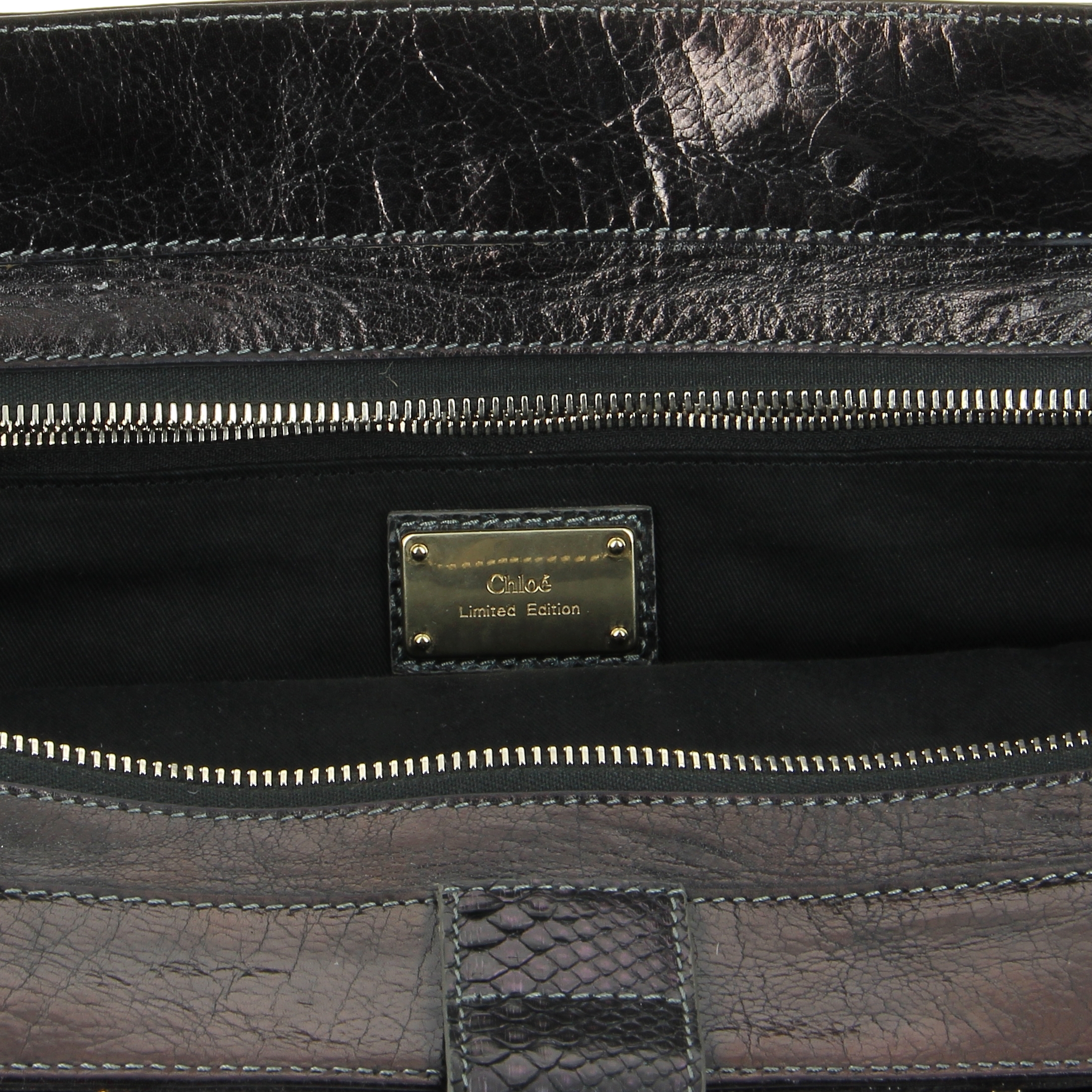 Chloé Elvire Édition Limitée Python Noir - Detail D2