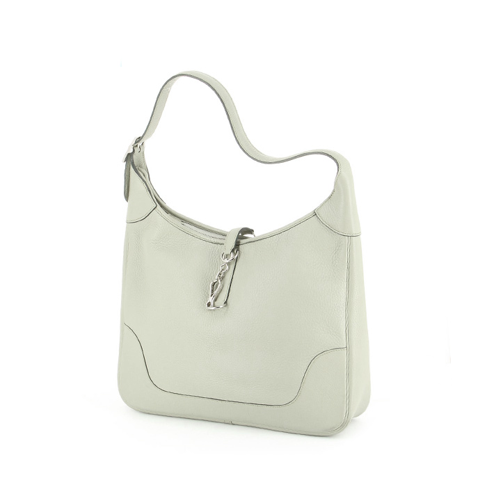 Sac à main Hermes Trim en cuir togo vert-d'eau