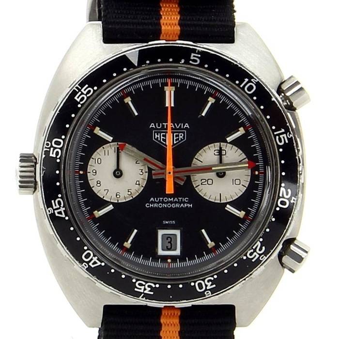 Heuer Autavia Vintage Watch for Sale - Caliber Valjoux 72