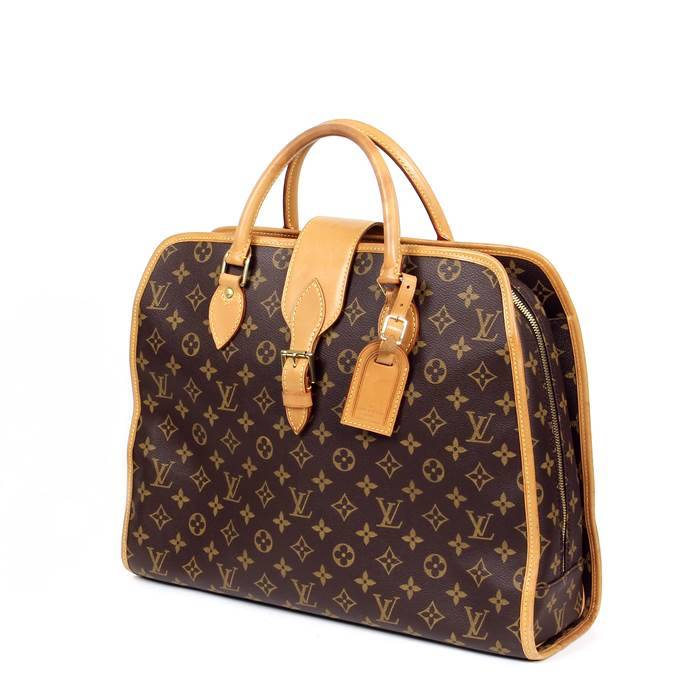 Louis Vuitton Rivoli Bag MM Brown Canvas, NEW 14"X 10"X