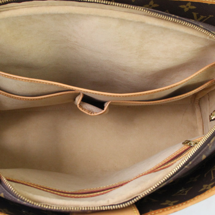 Bag in monogram canvas and natural leather - Detail D2