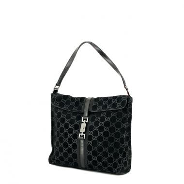 Gucci in monogram suede and black leather