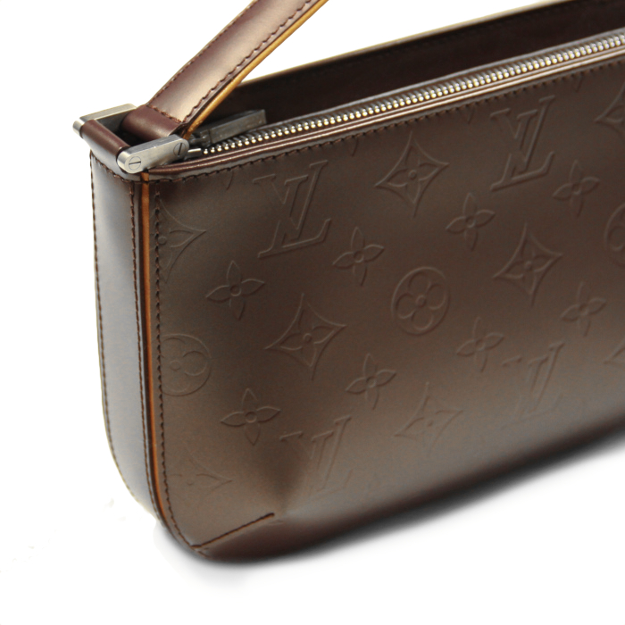 Borsa in pelle monogram viola - Detail D2