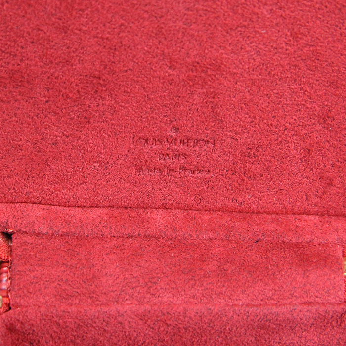 Vanity Cannes en cuir épi rouge - Detail D4