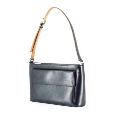 Louis Vuitton in metalized blue monogram leather