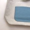 Shopping bag in tela e pelle blu - Detail D4 thumbnail