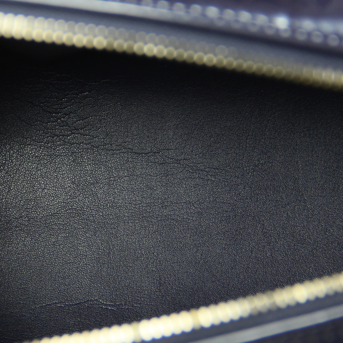 Borsa in pelle monogram blu - Detail D2