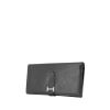 Béarn wallet in black grained leather - 00pp thumbnail