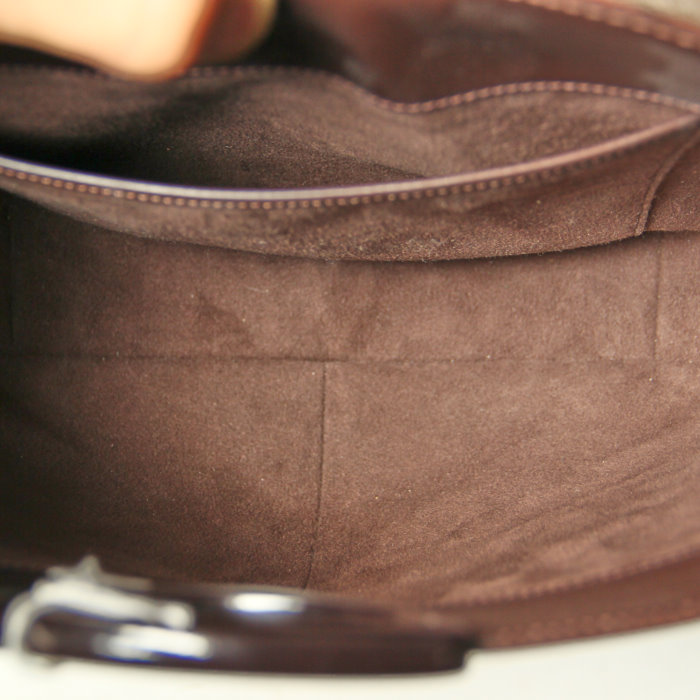 Borsa in pelle Epi marrone - Detail D2
