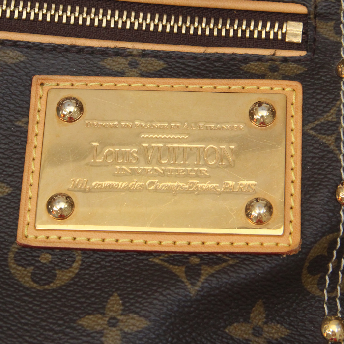 Louis Vuitton Handbag in monogram canvas and natural leather - Detail D4