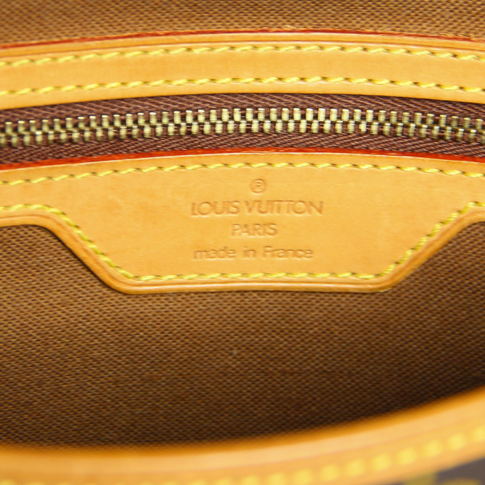 Louis Vuitton Sologne in monogram canvas and natural leather - Detail D2