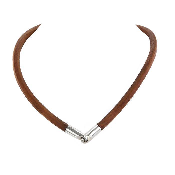 Hermes Kelly Chaine Choker Necklace 18K Rose Gold and Diamonds Small Rose  gold 1483471