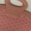 Weekend bag in monogram canvas and pink leather - Detail D4 thumbnail