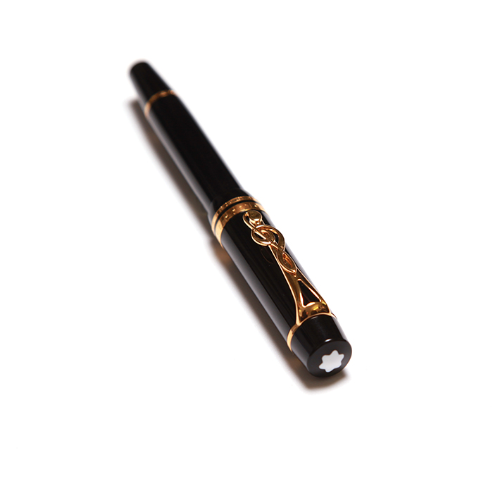 Stylo plume et son coffret, Montblanc, édition Meisterstück Leonard Bernstein, de 1996 - Detail D2