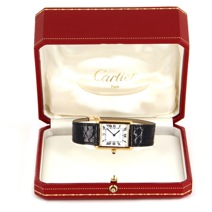 Cartier Tank Louis Cartier in yellow gold - Detail D1