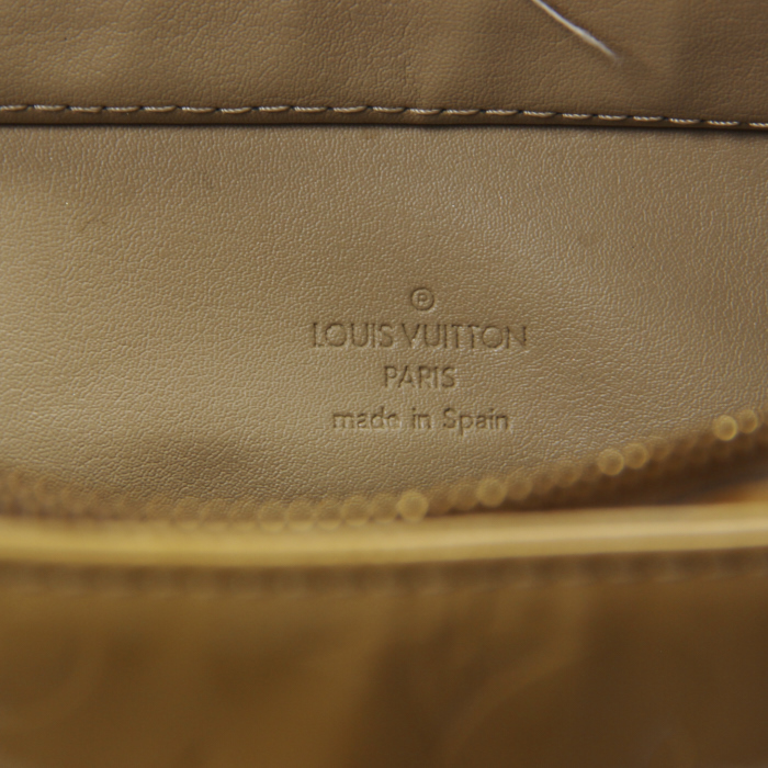 Louis Vuitton Houston Beige Patent Leather - Detail D3