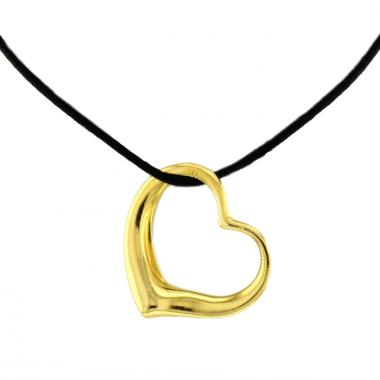 Pendentif Open Heart grand modèle en or jaune