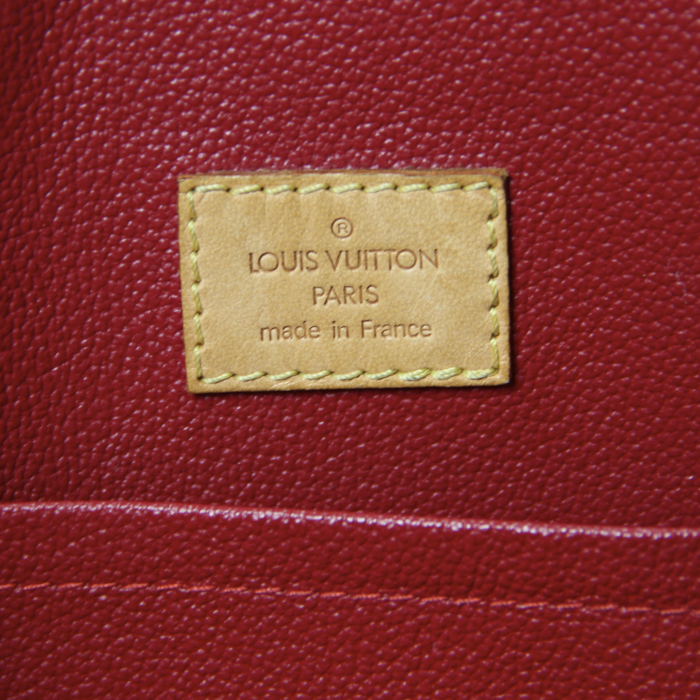 Louis Vuitton Sac Plat Cherry en lona monogram y cuero natural - Detail D3