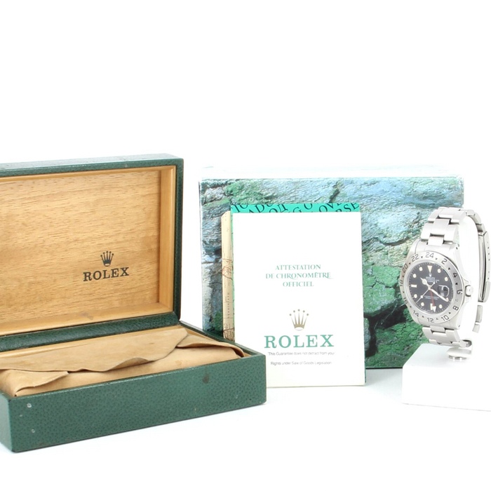 Montre Rolex Explorer II acier Ref :  16570 Vers  1988 - Detail D1