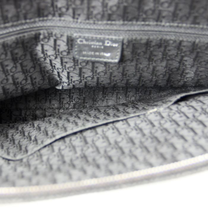 Dior in grey canvas and black leather - Detail D2