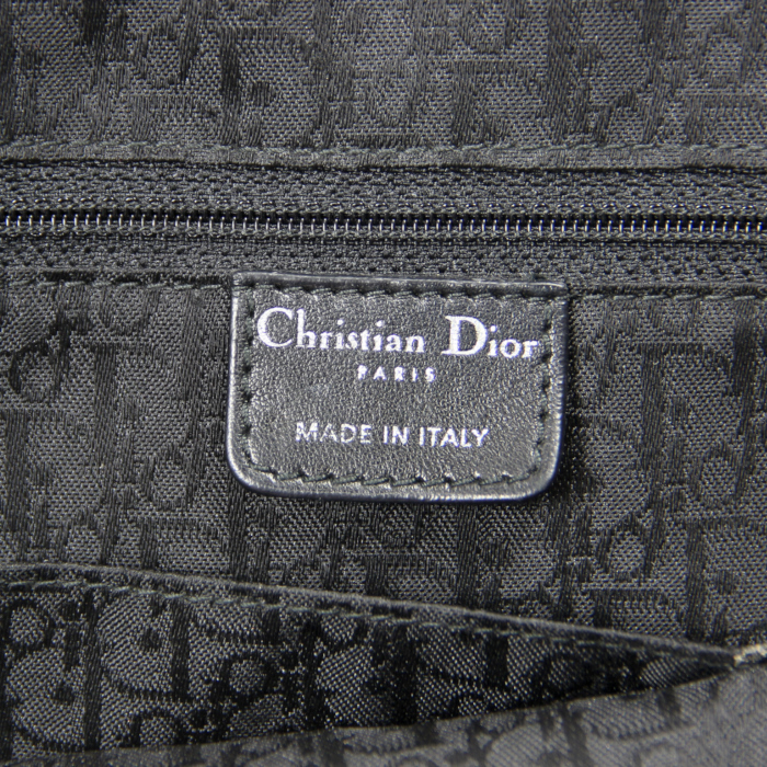 Dior en toile grise et cuir noir - Detail D3