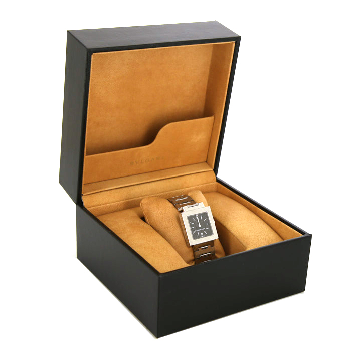 Reloj acero Bulgari Quadrato Ref :  SQ 27 SSD Circa  1990