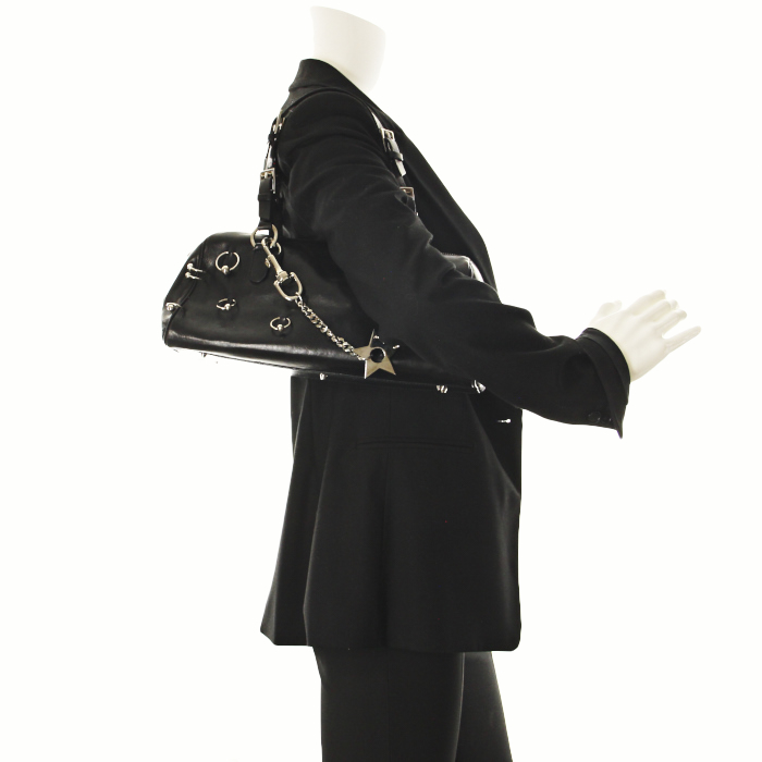 Handbag in black leather - Detail D1