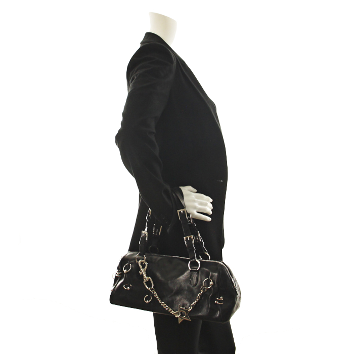 Handbag in black leather - Detail D2