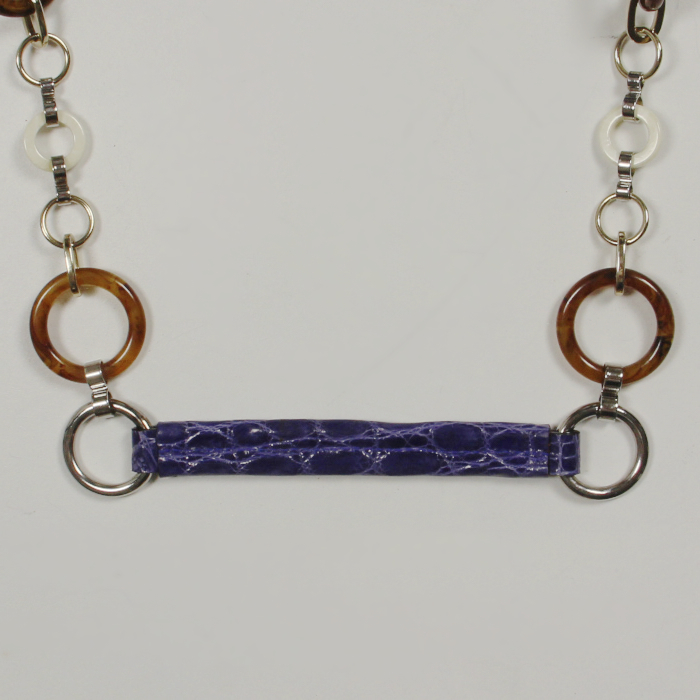 Dolce & Gabbana en python beige et crocodile violet - Detail D3