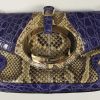 Dolce & Gabbana en python beige et crocodile violet - Detail D5 thumbnail