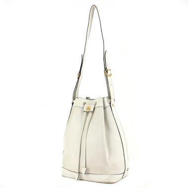 Celine en cuir grainé blanc