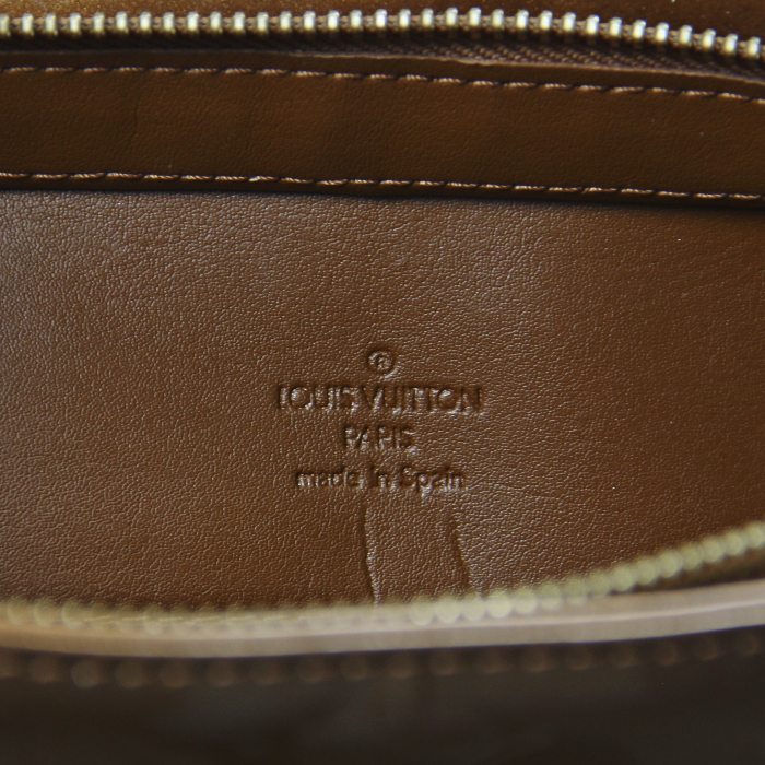 Louis Vuitton Houston in bronze patent leather - Detail D3
