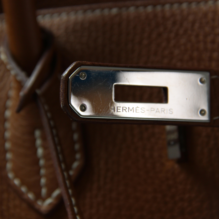 Hermes Birkin 35 cm in gold leather - Detail D4