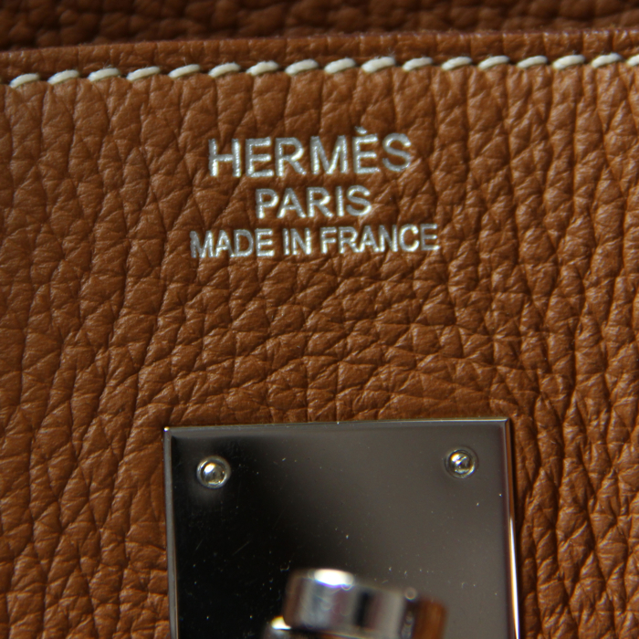Hermes Birkin 35 cm en cuir gold - Detail D5