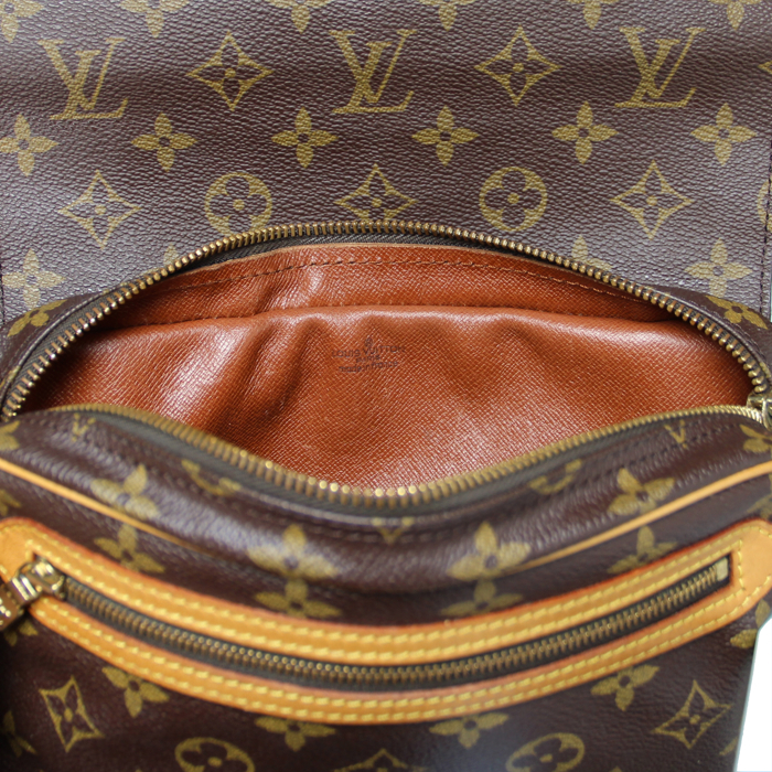 Louis Vuitton Bag in monogram canvas and natural leather - Detail D3