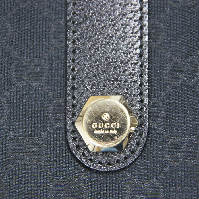 Gucci sac en toile monogram et cuir noir - Detail D5
