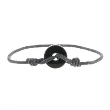 Dinh Van brazalete Pi White 
Black en plata