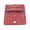 Hermes wallet Dogon in Wood Mat pink alligator - Detail D1 thumbnail