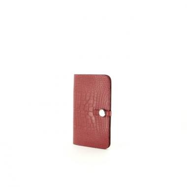 Hermes wallet Dogon in Wood Mat pink alligator