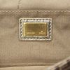 Fendi Compilation Handbag in golden brown, silver and gold tricolor leather and monogram canvas - Detail D3 thumbnail