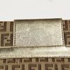 Fendi Compilation Handbag in golden brown, silver and gold tricolor leather and monogram canvas - Detail D4 thumbnail