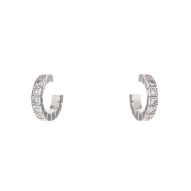 Cartier pendientes en oro blanco y diamantes