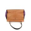 Yves Saint Laurent Muse Two small model bag in brown, purple and black tricolor leather - 360 Back thumbnail