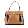 Muse Two Yves Saint Laurent small model bag in brown, purple and black tricolor leather - 360 thumbnail