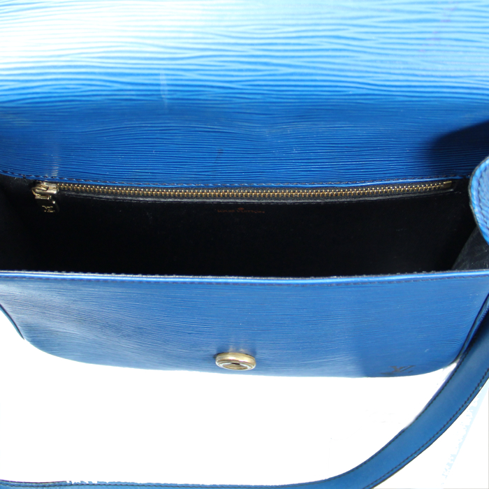 Louis Vuitton Saint Cloud in blue epi leather - Detail D3