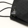 Gucci Bag in black monogram canvas and black leather - Detail D5 thumbnail