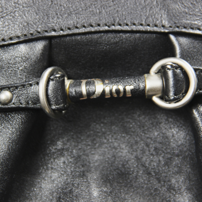 Christian Dior Bag in black leather - Detail D4