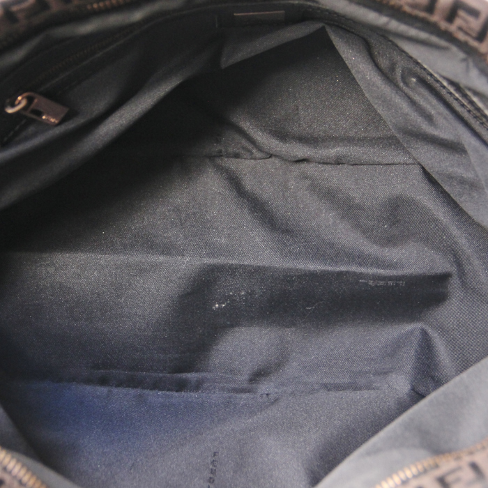 Bolso en lona Monogram y cuero marrón - Detail D2
