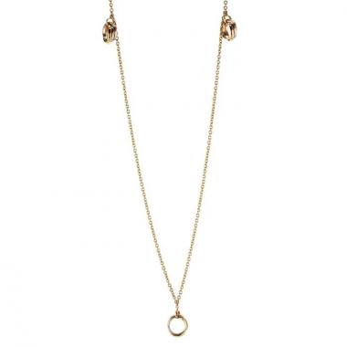 Collar en oro amarillo,  oro rosa y oro blanco