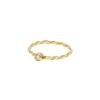 Cartier 3 braided golds and diamonds ring   - 00pp thumbnail